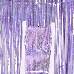 Занавес лазерный "Дождик" Лавандовый 2 м*1 м