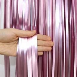 Занавес матовый "Дождик" Нежно-розовый 3 м*1 м