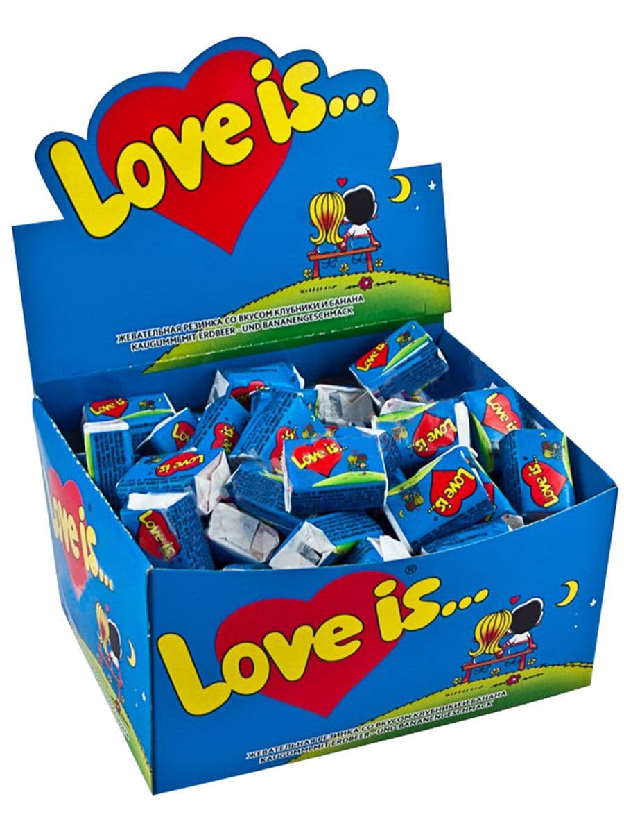 Жевательная резинка Love is, микс, 4.2 г