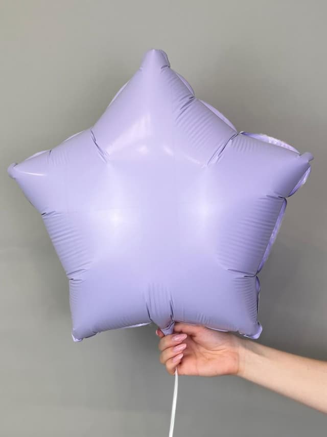 Звезды 45 см пастель сиреневый, матовые Звезды 45 см пастель сиреневый, матовые