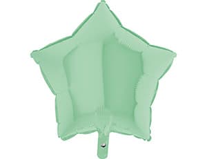 Звезды 45 см пастель зеленые, матовые