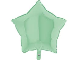 Звезды 45 см пастель зеленые, матовые