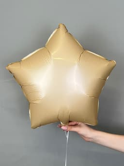 Звезды белый песок сатин 45 см