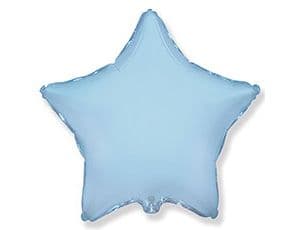Звезды пастель 45 см голубые / fm
