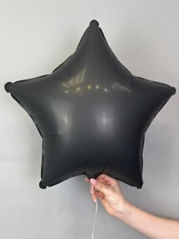 Звезды сатин 45 см черные