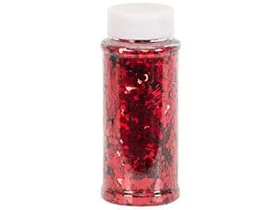 Конфетти шестигранное красное 1 гр