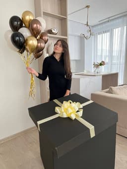 Коробка сюрприз «Черный и коричневый»