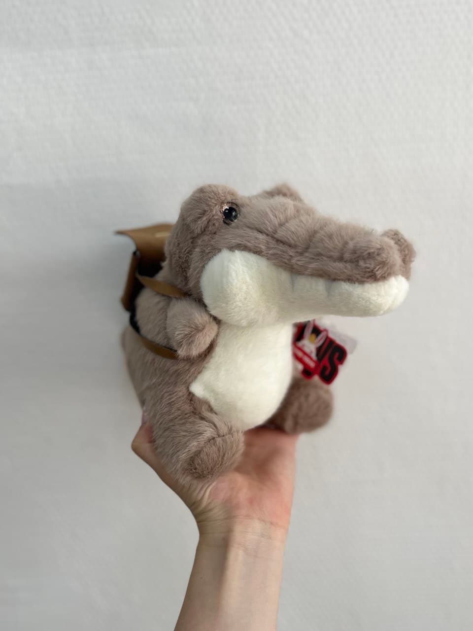 Мягкая игрушка "Крокодил" коричневый 22 см