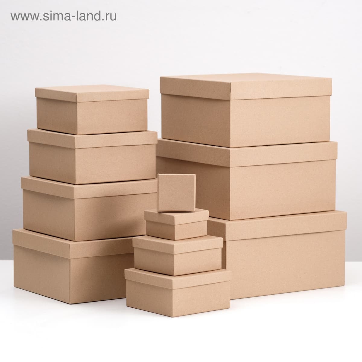 Подарочная коробка "Крафт однотонный" , 20 х 20 х 10 см