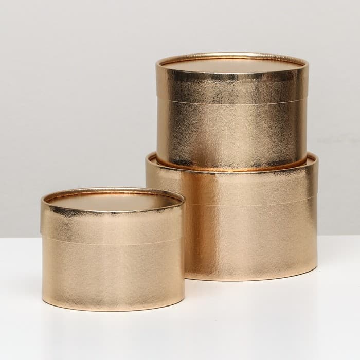 Подарочная коробка завальцованные, золотой, 16×10 см