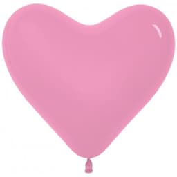 S Сердце 12" Розовый /Pink/