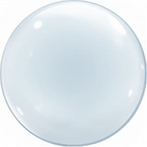 Шар (18"/45 см) Сфера 3D Deco Bubble/баблс ДЛЯ ГЕЛИЯ