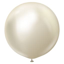 Шар 24"/60 см Зеркальные белое золото/Mirror White Gold